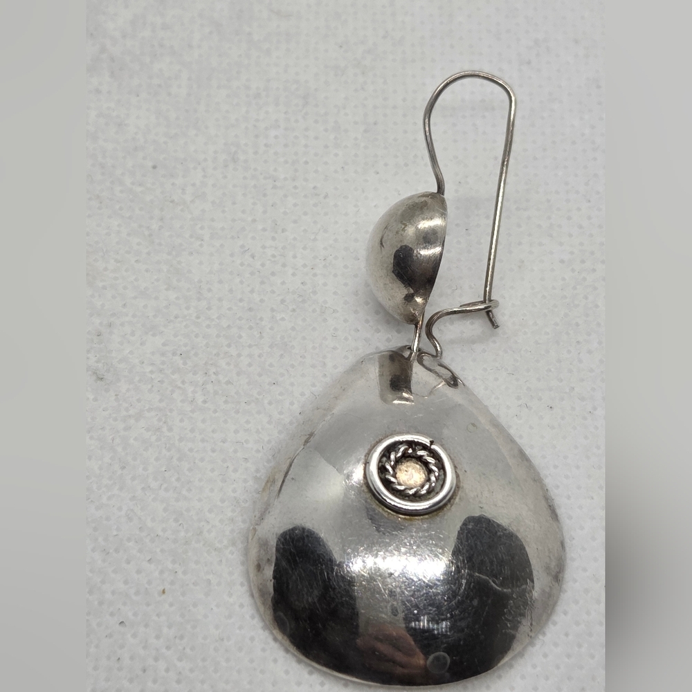 Sterling Silver Unbranded Teardrop Earrings View 5